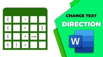 How to change text direction in word without text box
