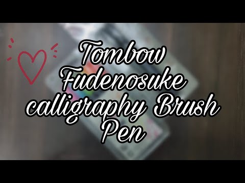 Tombow Fudenosuke Calligraphy Brush Pens