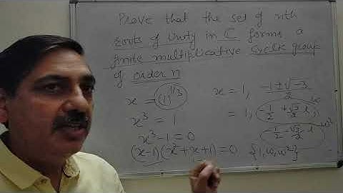 Group of nth roots of unity#cyclic groups