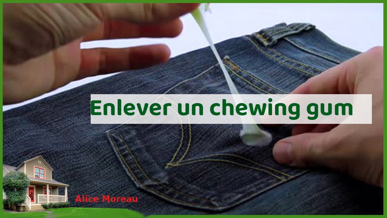 8 astuces pour enlever du chewing-gum collé sur un vêtement