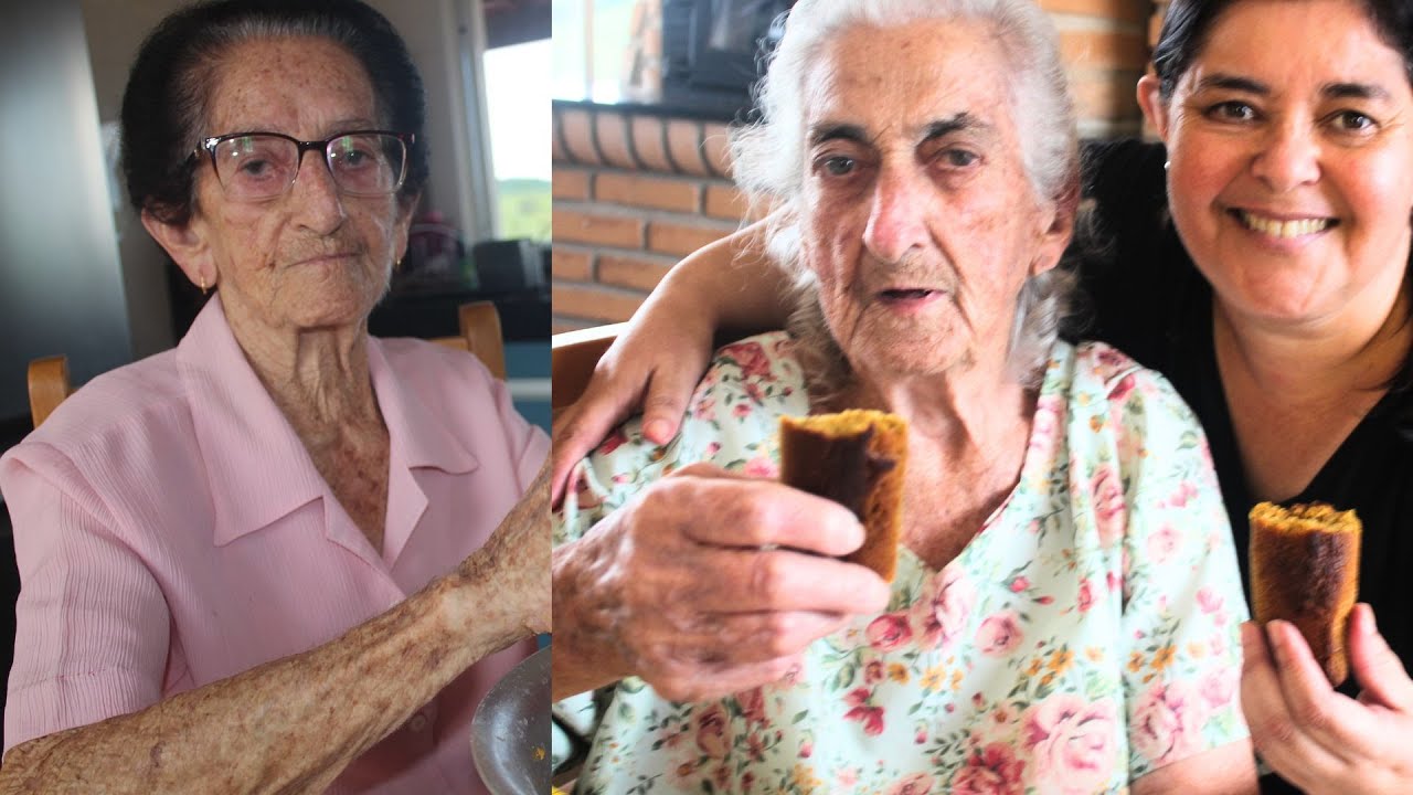 INCRÍVEL HISTÓRIA DE 2 IRMÃS DE 90 ANOS ENSINANDO BROA DE PAU A PIQUE E PASTEL DE FARINHA DE MILHO