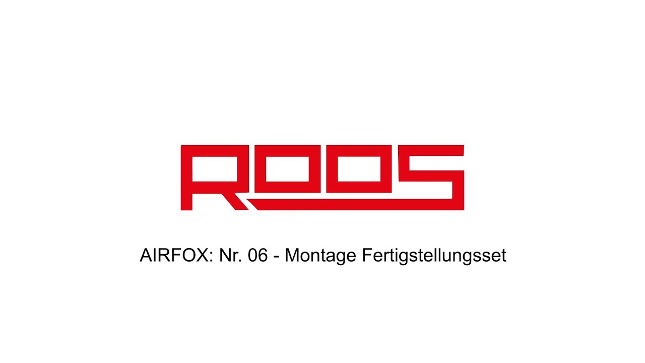 Update New ROOS AIRFOX dezentrale Lüftung 06 Installation des Fertigstellungssets