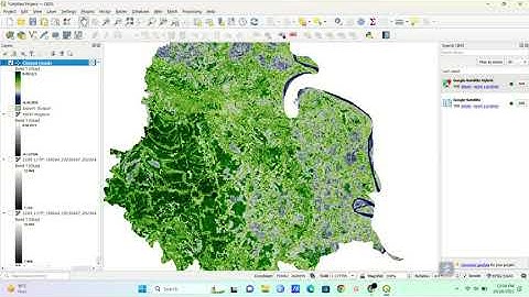 Calculating NDVI using QGIS and landsat 8 images