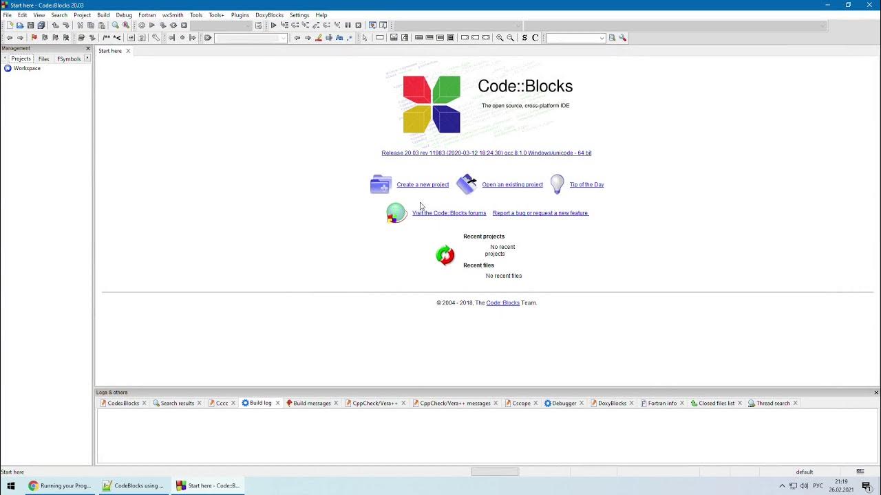 CodeBlocks using Visual Studio 2019 compiler and Panda3D - YouTube