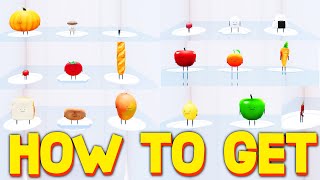 HOW TO GET ALL FOOD SKINS LOCATIONS in SECRET STAYCATION! ROBLOX