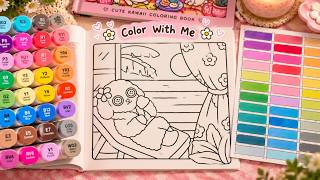 🐻 My Fuzzy Buddies 💗 Cute & Cozy Coloring With Alcohol Markers | Color With Me