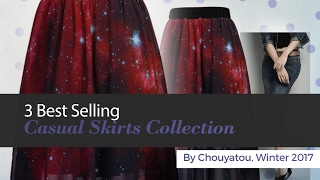 3 Best Selling Casual Skirts Collection By Chouyatou, Winter 2017