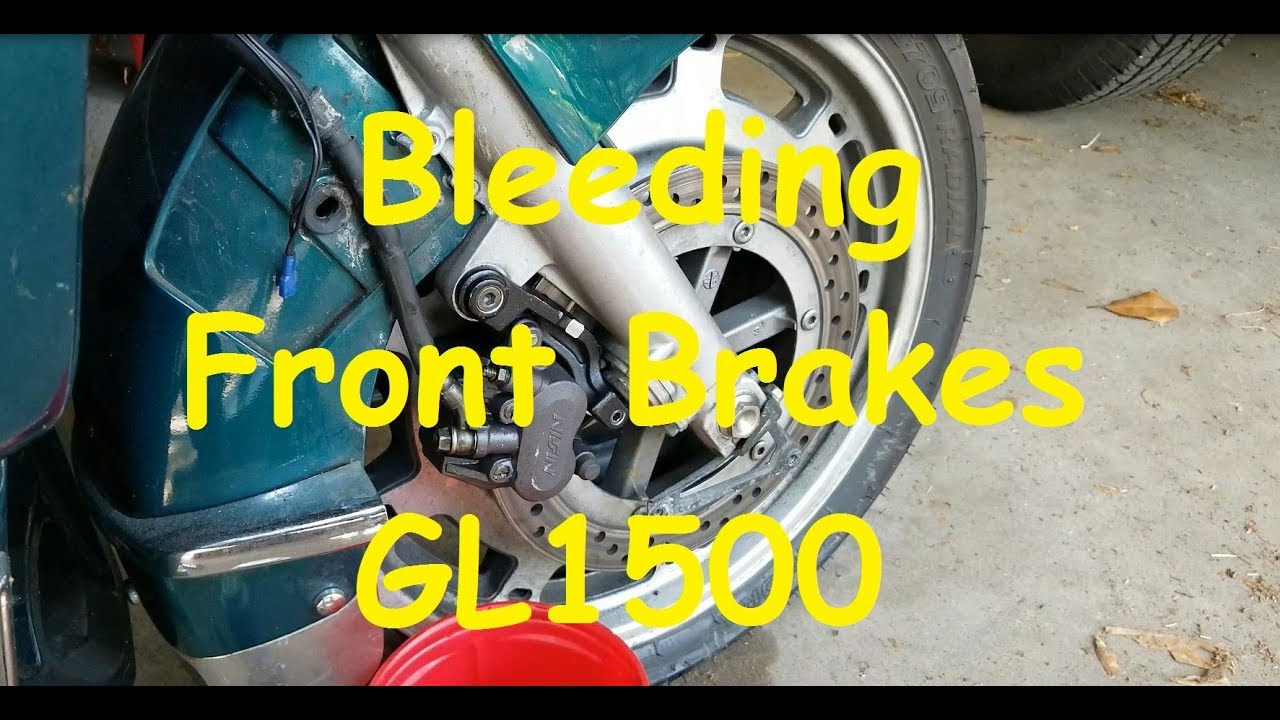 How to bleed the front brakes on a GL1500 YouTube