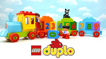 Kids Learn To Count & Colors with LEGO DUPLO My First Number Train Toy
