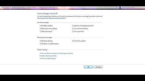 How To Off Windows 7 & 8 Update & Action Center