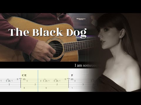 The Black Dog Taylor Swift Fingerstyle Guitar TAB Tutorial 
