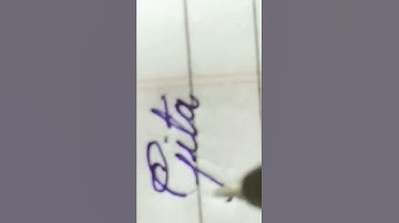 Gita name in cursive writing