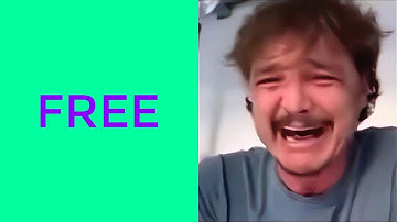 No Copyright version - Pedro Pascal Crying Meme Landscape Template (Fair Use)