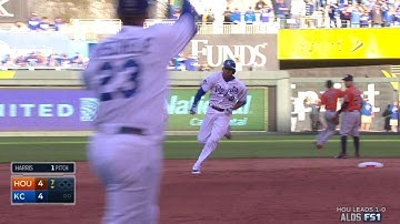 HOU@KC Gm2: Escobar motors into third with a triple