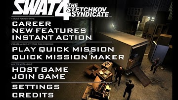 SWAT 4: The Stetchkov Syndicate main menu
