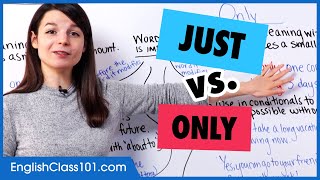 Just vs Only | Learn English Vocabulary