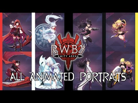 RWBY: Amity Arena - All Animated Portraits