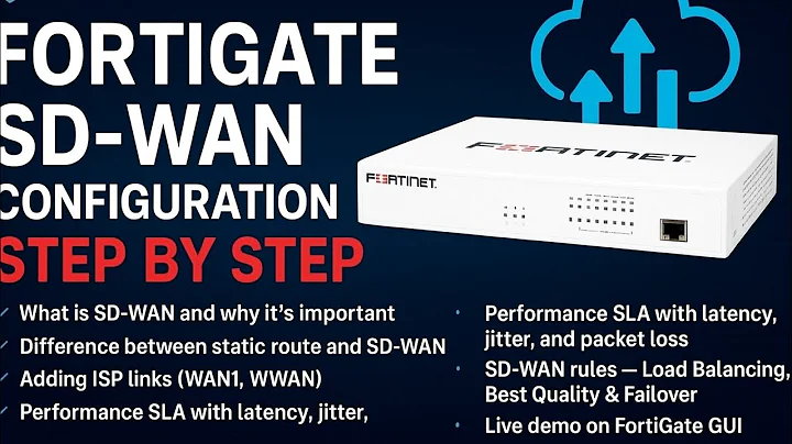 How to configure SD-WAN in Fortigate Firewall 