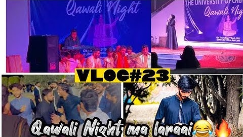 Vlog#23 | QAWALI NIGHT in Our University 🖤🔥 | University of Chenab(UOC)