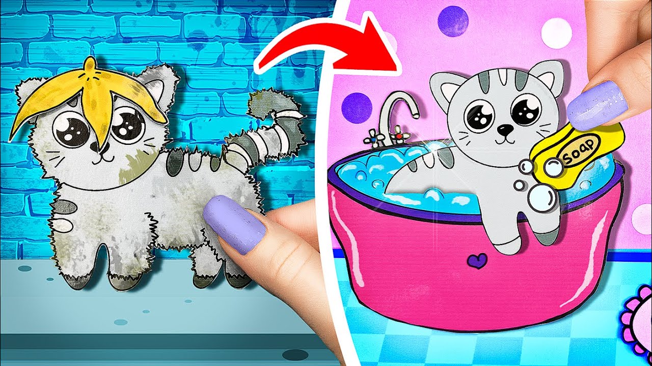 Kitten Rescue Paper Craft / Kitten Care Tips