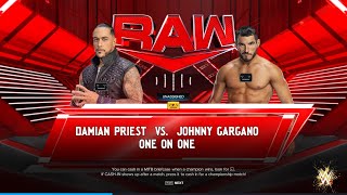damian priest vs johnny gargano full match highlights raw 2023