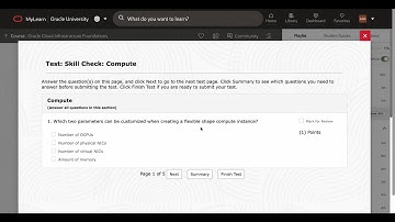 Skill Check: Compute || Oracle Cloud Infrastructure Foundations || Oracle University