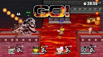 King Dedede vs Toad vs Bowser vs Koopa #ssf2 #meme #funny #mario Project B Part 1