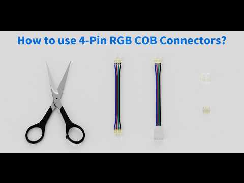 How to Use PAUTIX 10mm Connectors for 4-Pin RGB COB LED Strip Lights