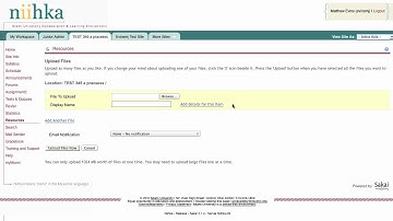 Niihka: Adding Files and Folders to your Niihka site