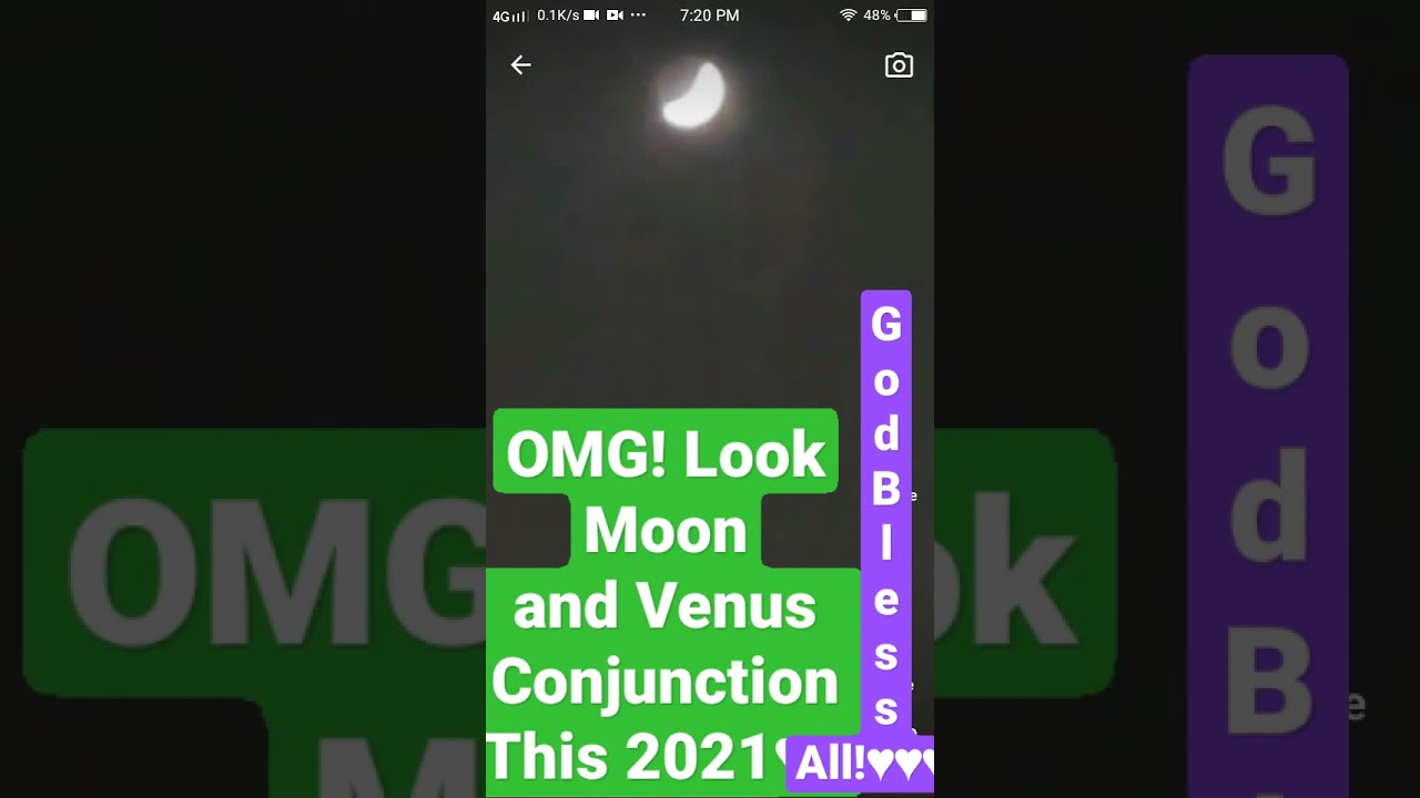 Venus and moon Conjunction♥