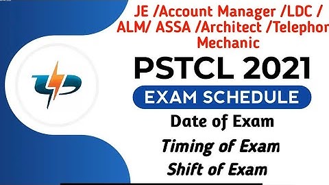 PSTCL EXAM SCHEDULE 2021।PSTCL EXAM DATE।PSTCL TIMING OF EXAM 2021।NEW JOB।@SARKARIJOB