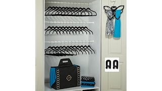 Joy Mangano Huggable Hangers 40pc Set with Laundry Tote