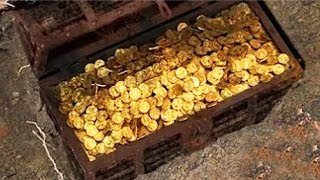 TREASURE OF COINS AND DIAMONDS IN TWO GOLDEN CANS! SHOCKING EARNING!
