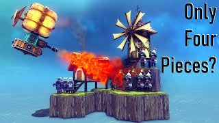 Can You Use Only 4 Blocks to Beat Besiege? screenshot 2