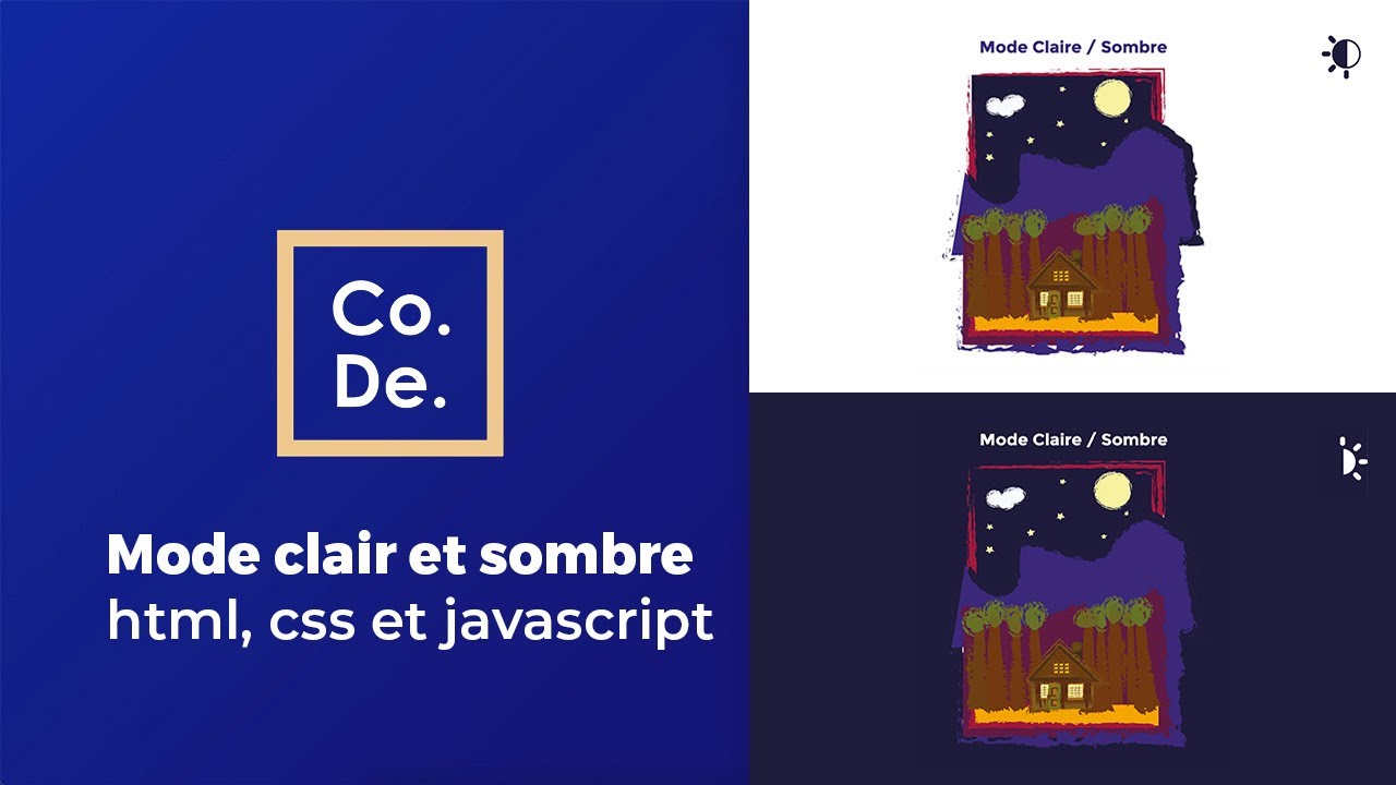 Créer un Dark/Light Mode en HTML, CSS & JavaScript (Tuto Facile) - YouTube