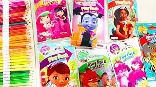 Speed Coloring Play Packets Vampirina Strawberry Shortcake  | Fun Activities for Kids | Sniffycat