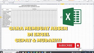 Cara Mudah Membuat Absen di Excel