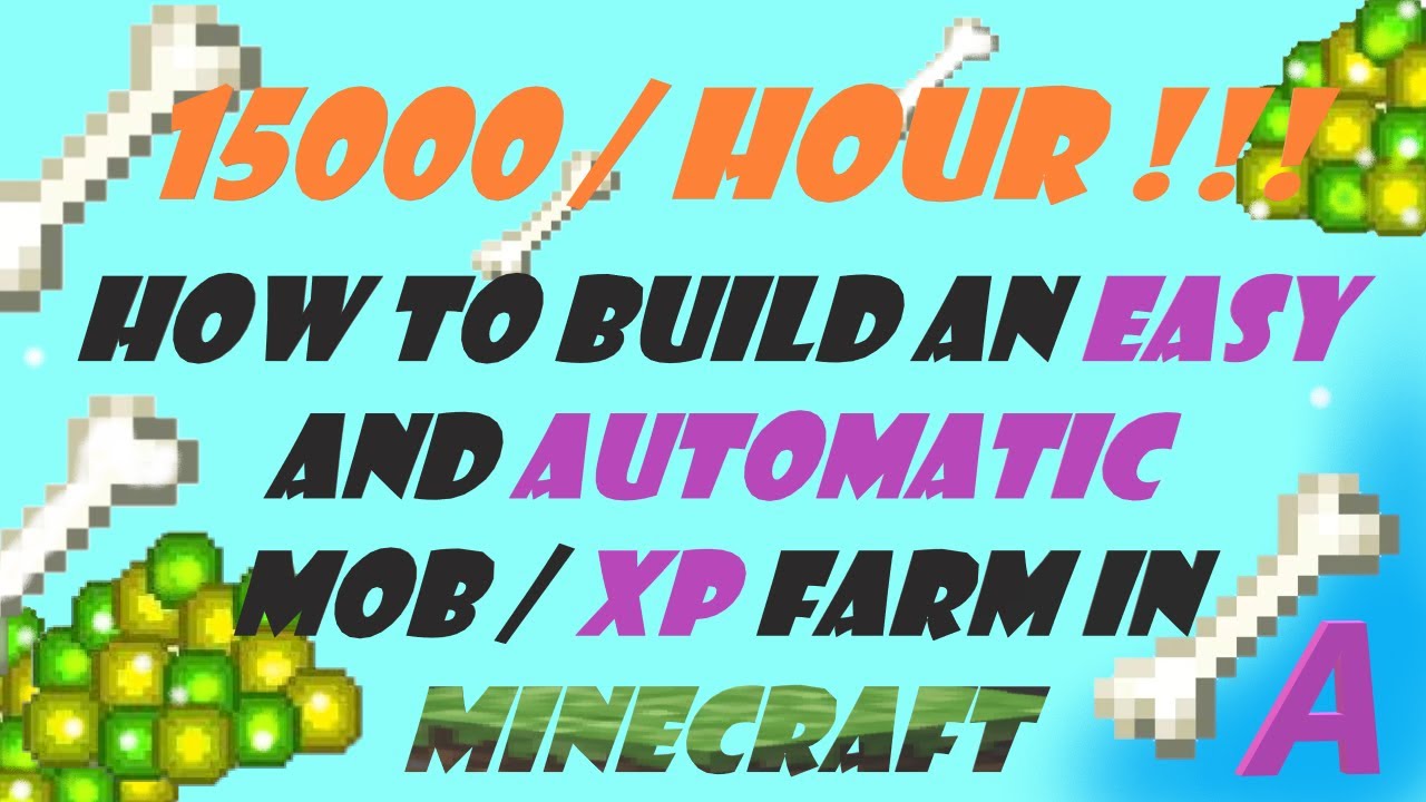 How to Build a Mob / XP Farm in Minecraf(easy/Fast)| Minecraft XP farm ...