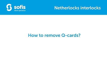 How to safely remove Q-cards (commissioning keys) from Netherlocks interlocks?