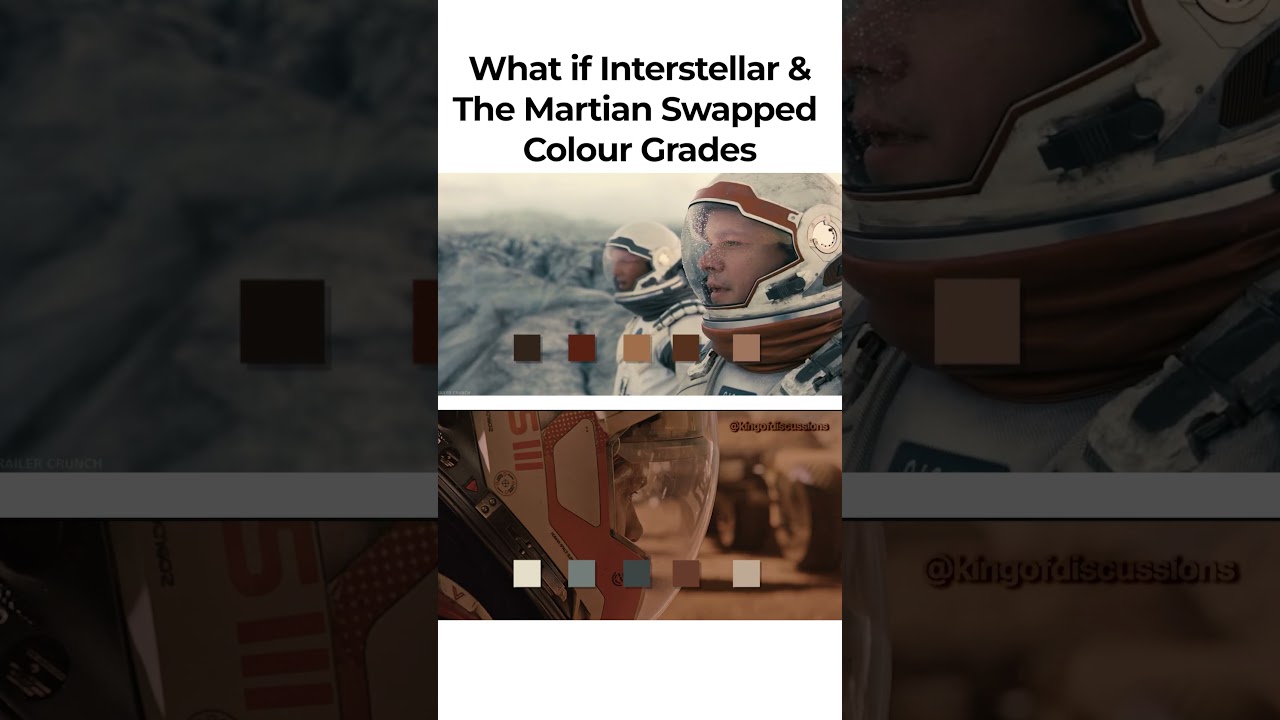 What If Interstellar & The Martian Swapped Colour Grades