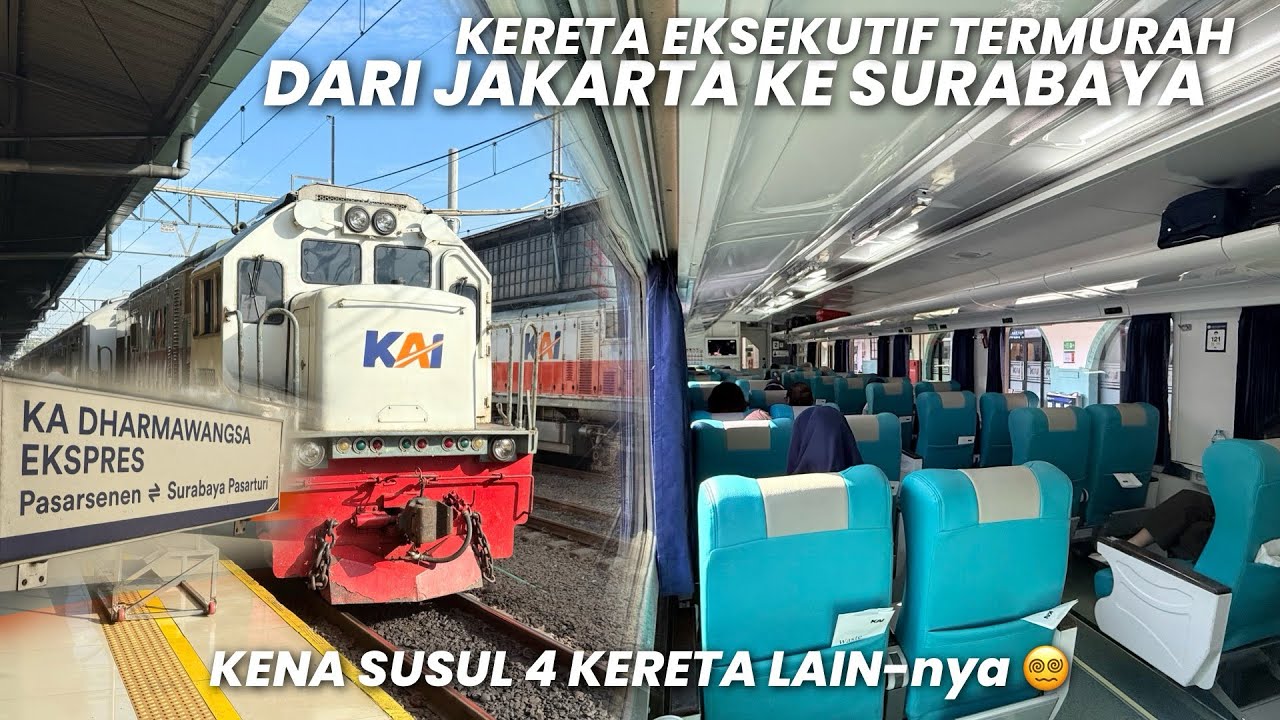 DISUSUL 4 KERETA BERKECEPATAN TINGGI‼️Naik KA Dharmawangsa Eksekutif Termurah Jakarta - Surabaya