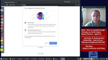 2018 - How to install Google Chrome on Arch  Based GNU/Linux Distros - April 13