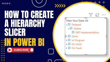 How to Create a Hierarchy Filter in Power BI | Easy Drill-Down Filtering