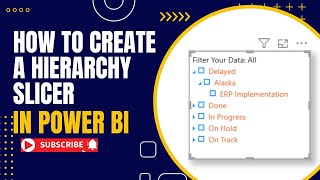 How to Create a Hierarchy Filter in Power BI | Easy Drill-Down Filtering