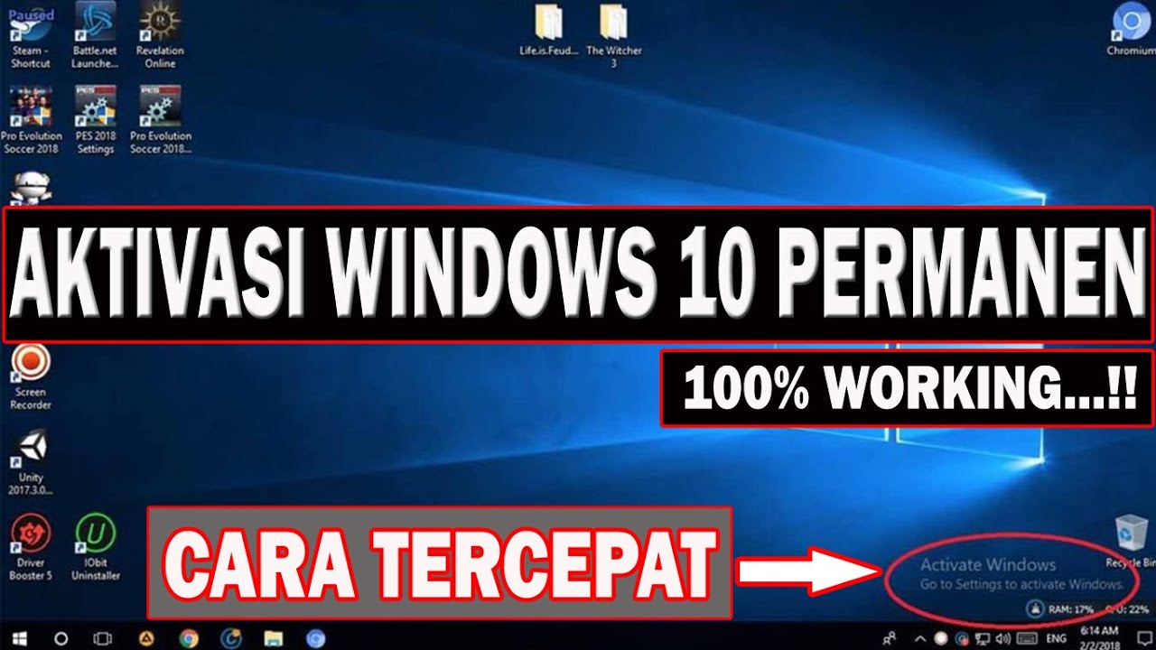 Aktivasi Windows 10 Permanen / Cara Aktivasi Windows 10