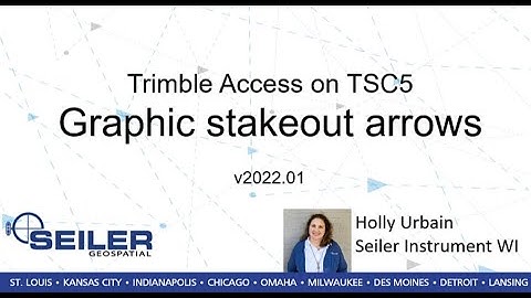 Trimble Access on a TSC5: Graphic Stakeout Arrows