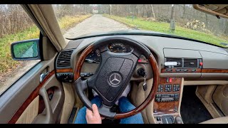 تجربة قيادة سيارة مرسيدس بينز اس كلاس  - 1994 Mercedes Benz S Class W140 3.5 TURBO D 150HP 0-100