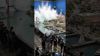 Ultra-realistic behind-the-scenes documentary inside a massive Hollywood VFX water stage