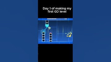 Day 1 of Making My First Geometry Dash Level #geometrydash #gd #gaming