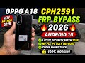 Oppo A18 ( Cph2591 ) Frp Bypass Android 15 2026 Google Account Unlock Without Pc Zubair GSM ✨🔥